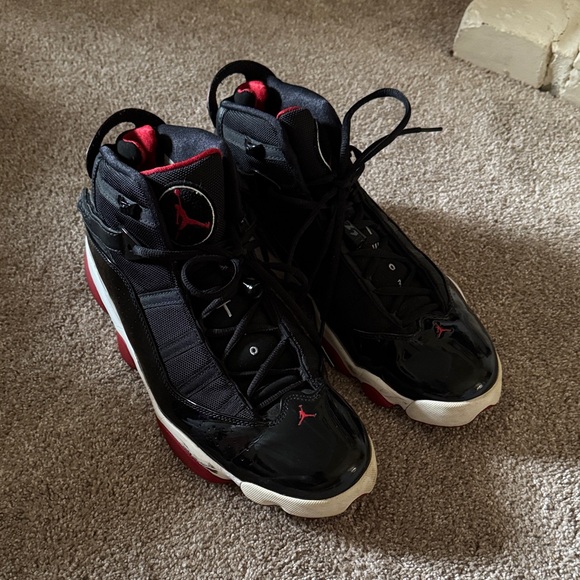 Jordan Other - Jordan Retro 6 Rings High-Top Sneakers in Black, Red, White